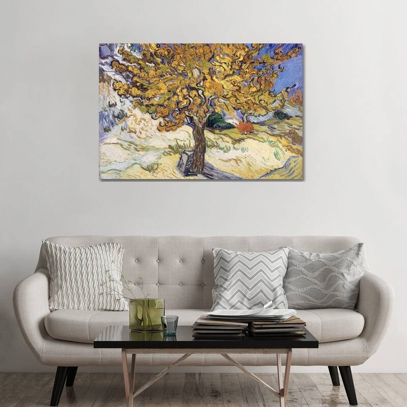 iCanvas "Mulberry Tree, 1889 " by Vincent van Gogh Canvas Print - 32x48x1.5