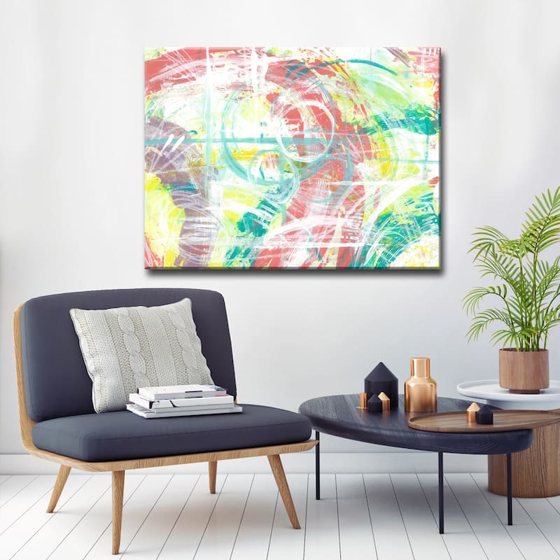 'Pink Pastel Play' Canvas Art Print