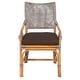 preview thumbnail 27 of 34, SAFAVIEH Donatella Coastal Rattan Cushion Chair - 22" W x 24" L x 37" H
