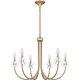 preview thumbnail 2 of 7, Remy 6-Light Bronze Gold Chandelier