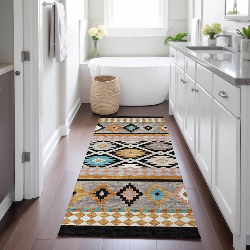 Machine Washable Indoor/ Outdoor Global Clemente Chantille Rug