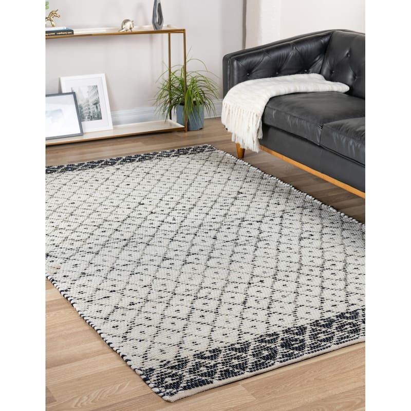 Contemporary Octiane Collection Area Rug - 10'x14'1" - Ivory