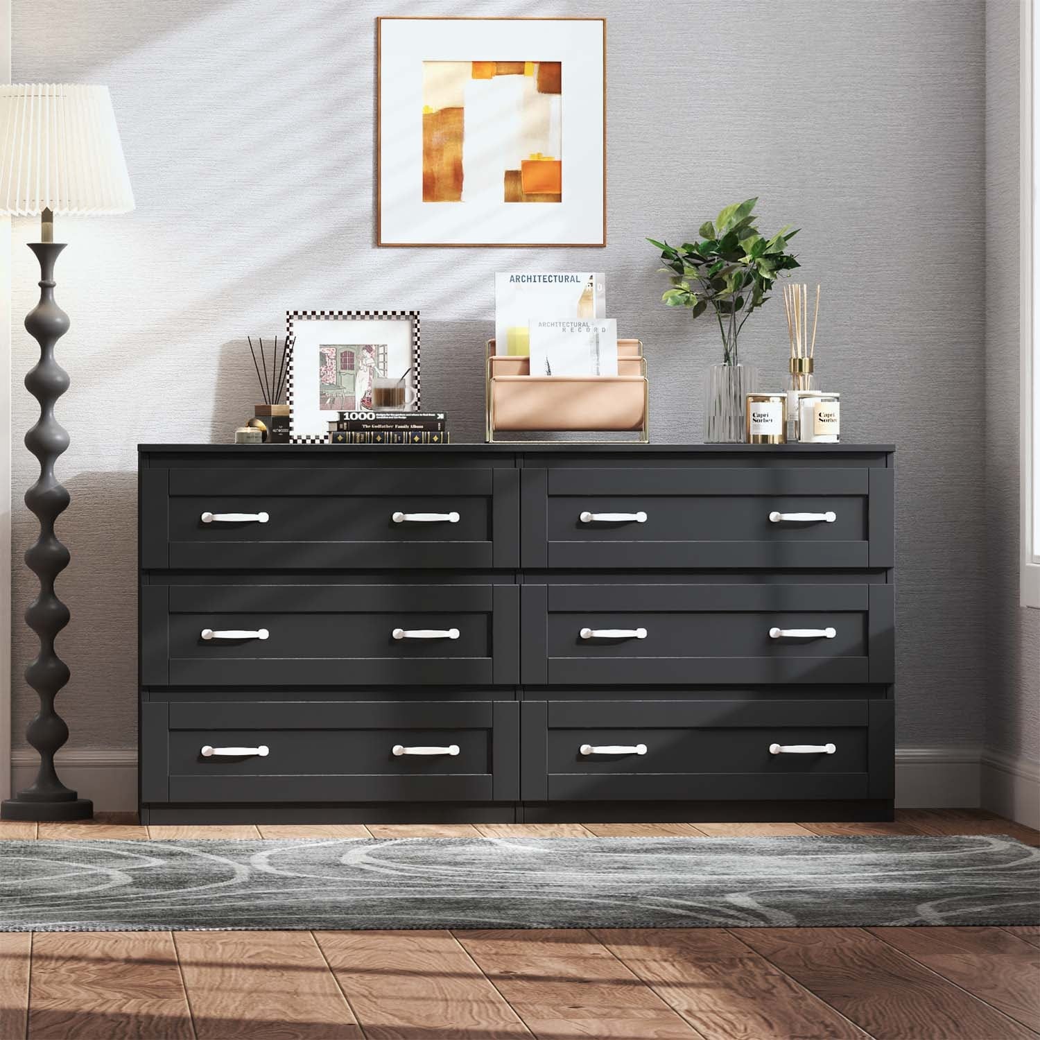 Wood Chest of Drawers for Home Organization