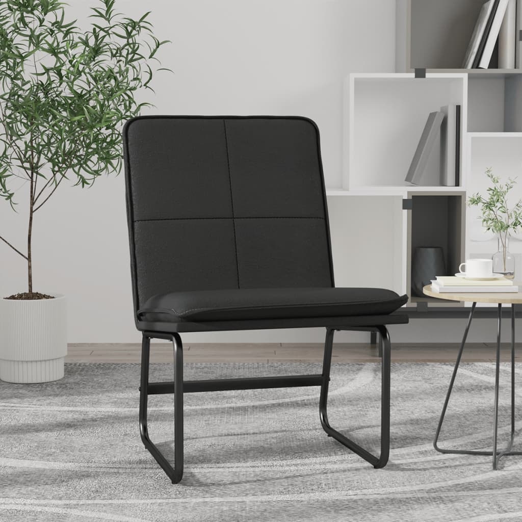 vidaXL Lounge Chair Black 21.3