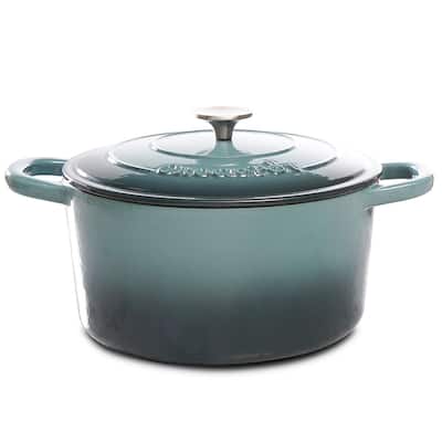 7 Quart Round Cast Iron Dutch Oven in Ash