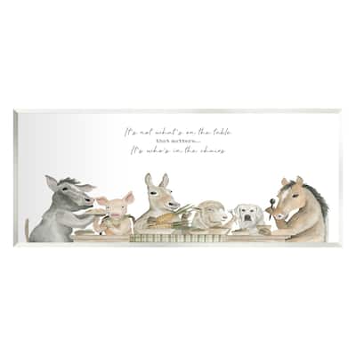 Stupell Farmhouse Family Meal Wall Plaque Art Design by Cindy Jacobs