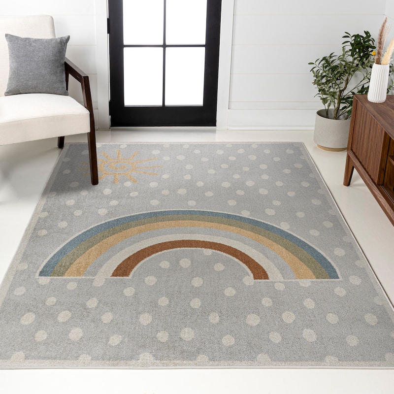 JONATHAN Y Alhambra Geometric Striped Area Rug - 5 X 8