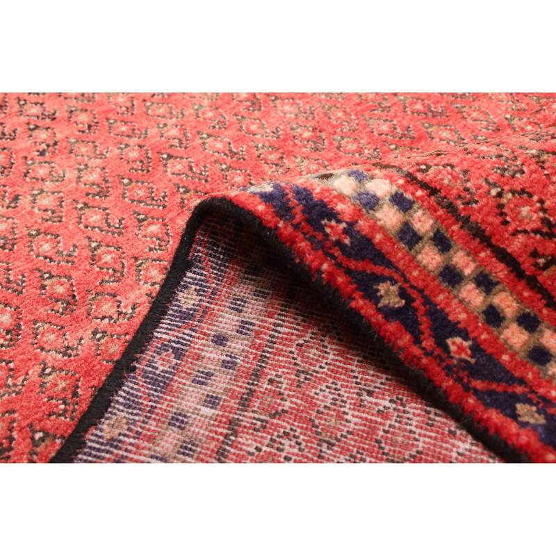 ECARPETGALLERY Hand-knotted Andelz Red Wool Rug - 3'6 x 9'5