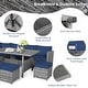 preview thumbnail 12 of 66, Costway 7 PCS Patio Rattan Dining Set Sectional Sofa Couch Ottoman - See Details