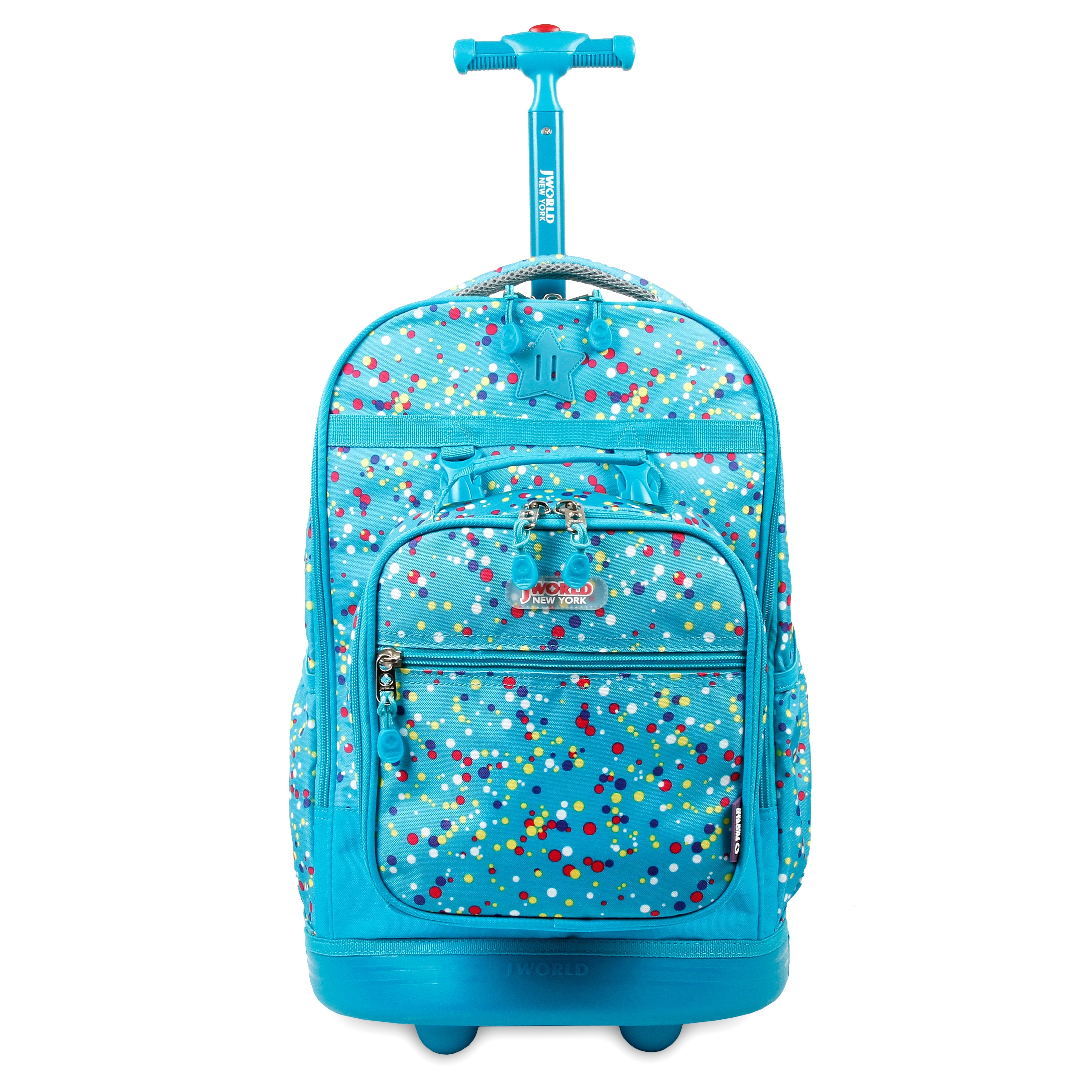 J World New York Sparkle Kids Rolling Backpack Toys Games Backpacks