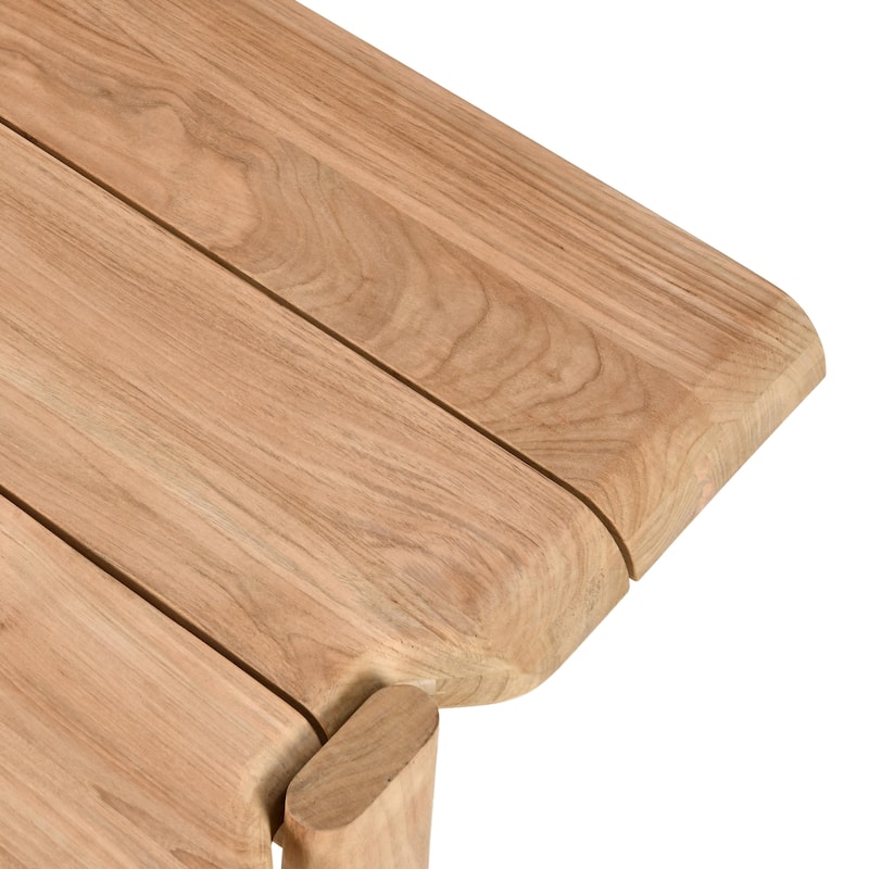 Classic Home Aston 94" Outdoor Dining Table Natural Finish