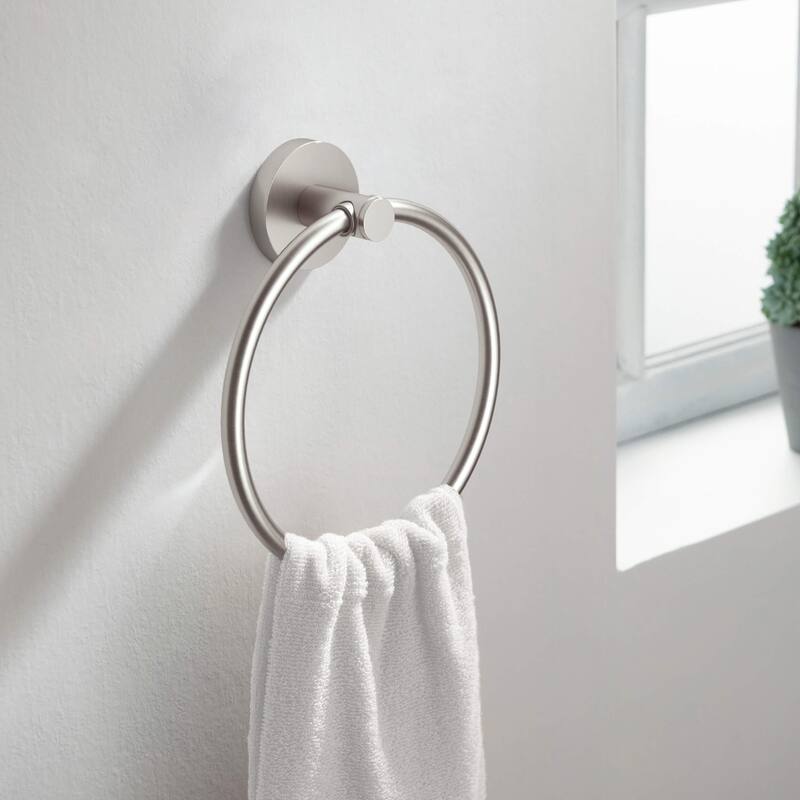 Circular 4-Piece Bathroom Hardware Set