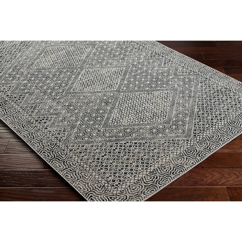 Livabliss Lavadora Global Geometric Machine Washable Boho Area Rug