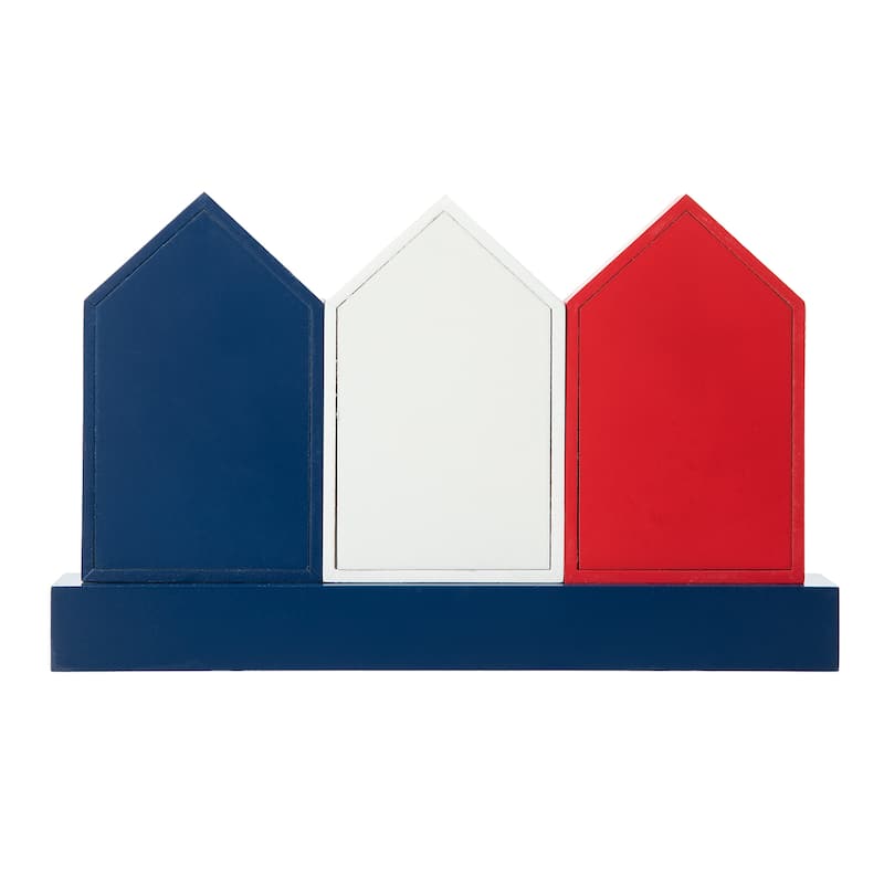 Glitzhome Patriotic Americana Flag USA Table Decor