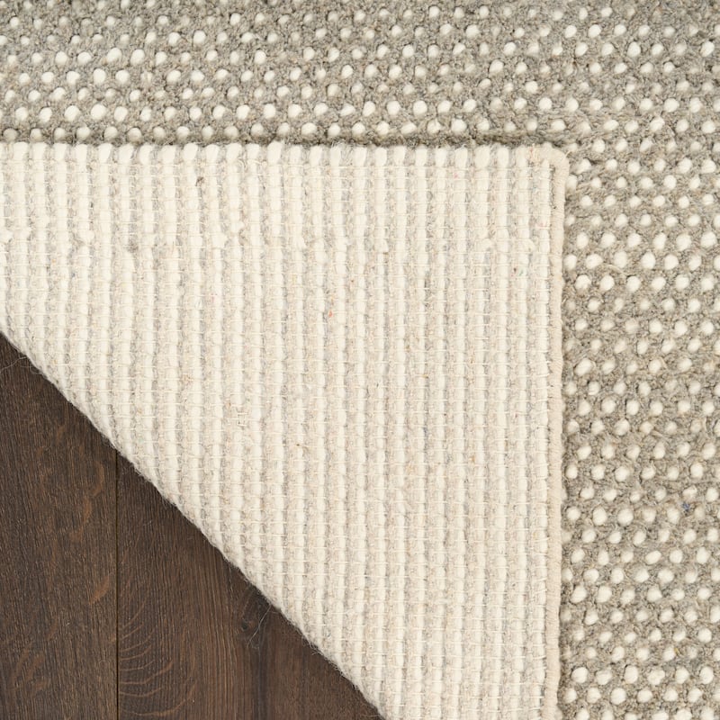 DKNY Pure Rows Handwoven Farmhouse Wool Indoor Rug