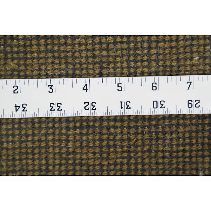 Hand Knotted Oriental 100% Wool Carpet Modern Solid Green Gabbeh Area Rug - 5' 11'' X 4' 0''