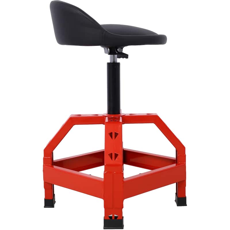 Pneumatic 360 Degree Swivel Stool, Mechanics Rolling Creeper Seat