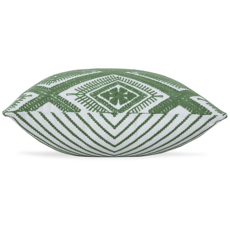 Signature Design by Ashley Bellvale Green/White Indoor/Outdoor Pillow