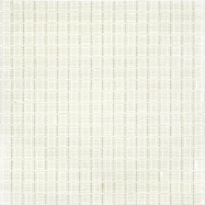 Apollo tile 12" x 12" Skosh Glossy Cotton White Glass Tile (18.69 sq ft/case) - 20 Pack