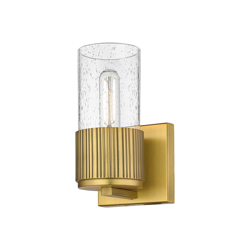 Innovations Lighting 428-1W-7-5 Bolivar Sconce Bolivar 7" Tall Wall - Brushed Brass / Seedy