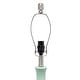 preview thumbnail 6 of 26, 26.25 in. Aqua Ceramic Tear Drop Shaped Table Lamp