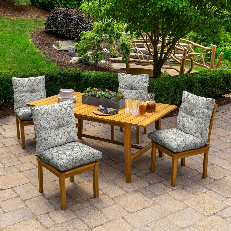 ARDEN Outdoor Plush Modern Tufted Blowfill Dining Chair Cushion, 21 x 40