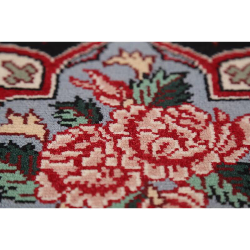 All-Over Floral Art & Craft Chinese Area Rug Handmade Wool Carpet - 6'0"x 9'7"