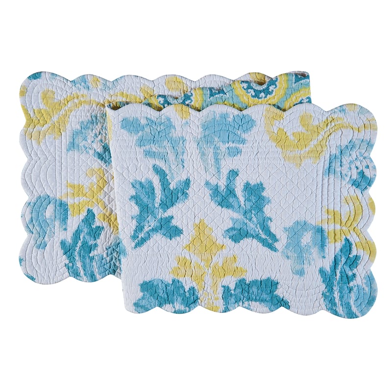 14" x 51" Delilah Blue Table Runner - Blue
