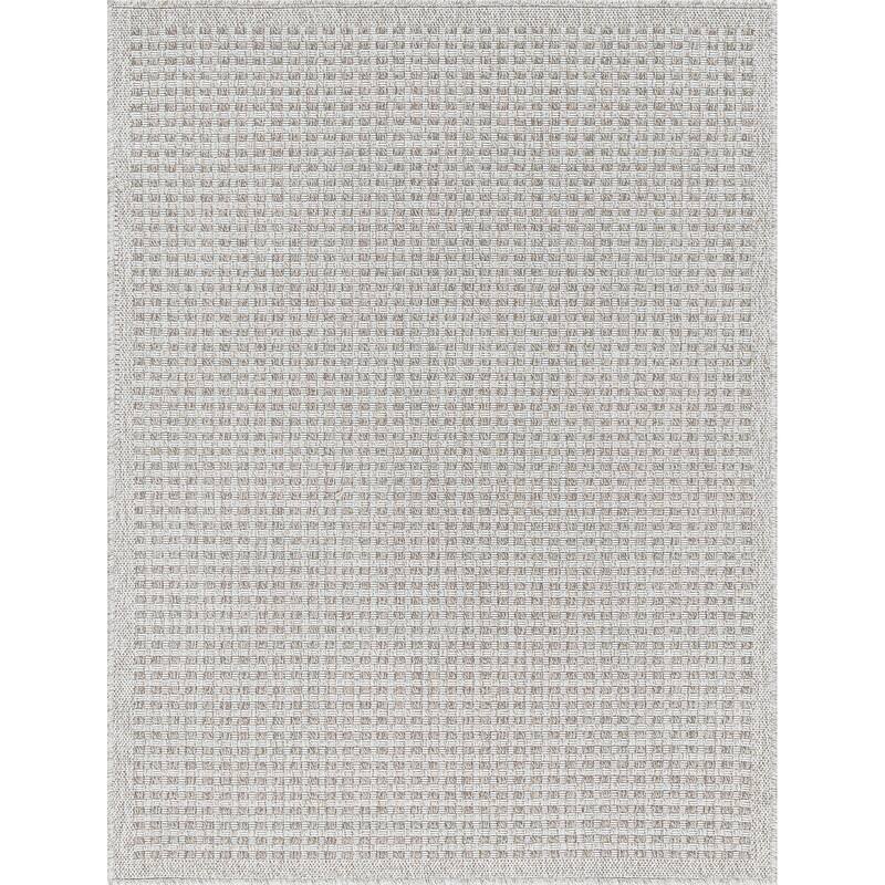 Dennis Coastal Windowpane Indoor/Outdoor Area Rug