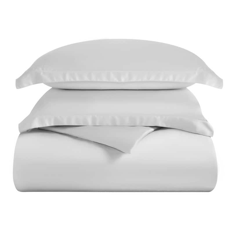 Superior 300 Thread Count Rayon From Bamboo Solid Duvet Cover Set