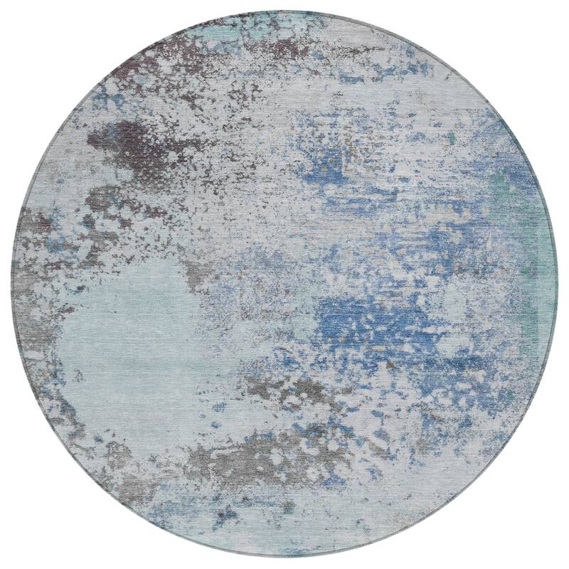 HomeRoots Abstract Transitional Rectangle Outdoor Rug