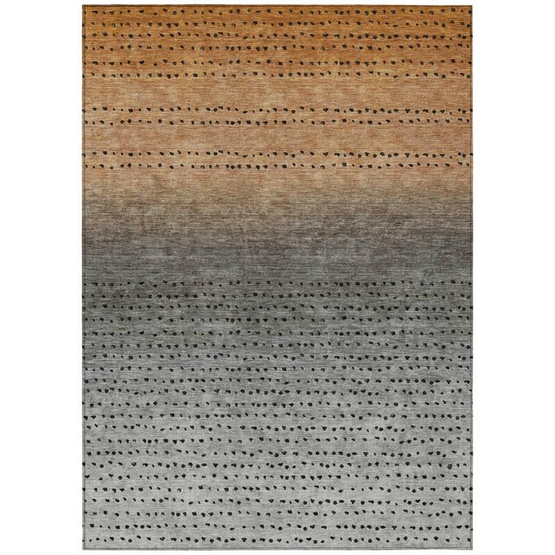 HomeRoots Abstract Transitional Rectangle Outdoor Rug