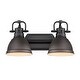 preview thumbnail 1 of 0, Duncan 2 Light Bath Vanity - 16.5"x8.5"