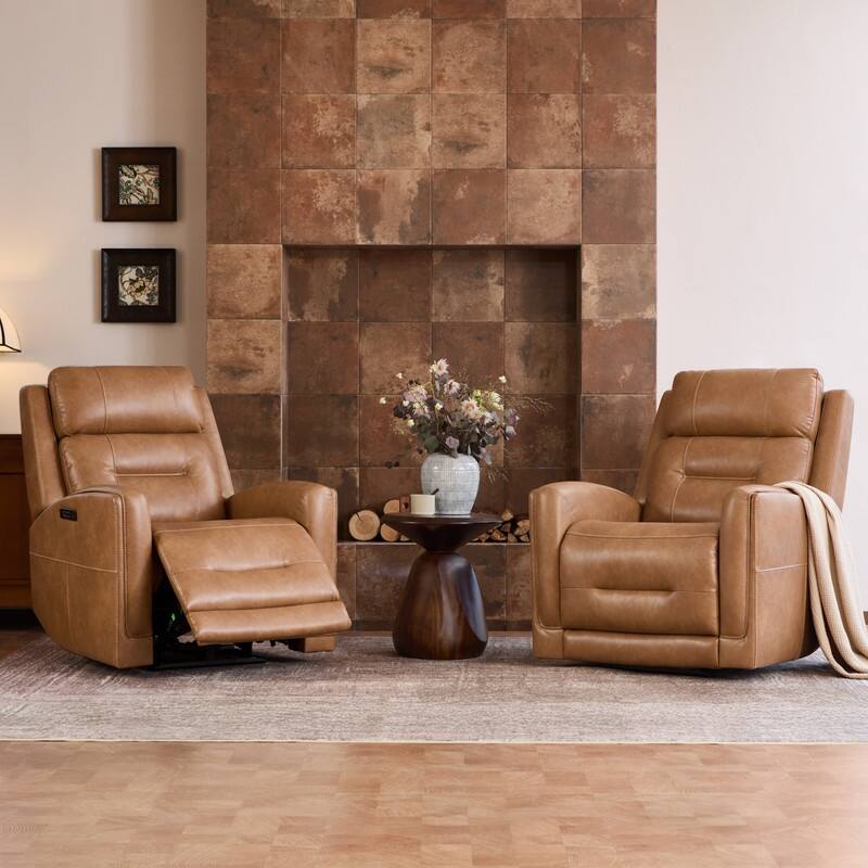 Spruce & Spring Power Recliner Chair Wall Hugger with Power Headrest