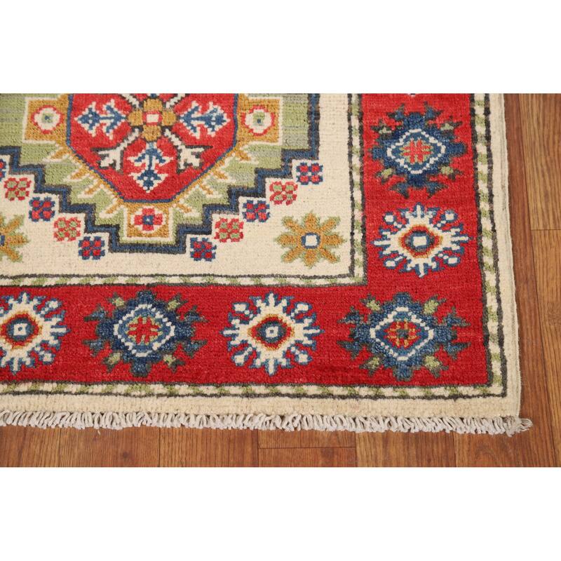Traditional Kazak Oriental Rug Handmade Wool Carpet - 2'0" x 3'0"