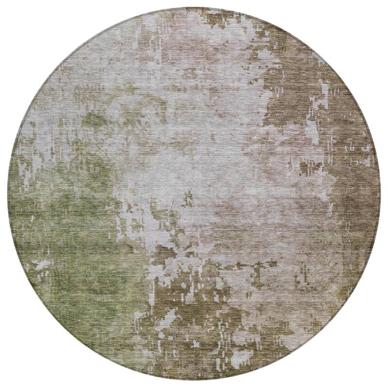 HomeRoots Abstract Transitional Rectangle Outdoor Rug