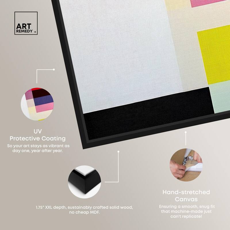 Quadratic Composition Canvas by Art Remedy