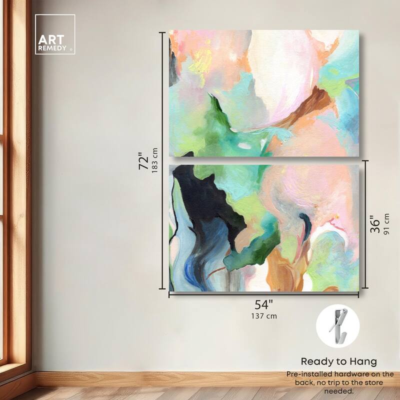 The Dreamer part II Canvas Set of 2 by Art Remedy, Gallery Wrapped