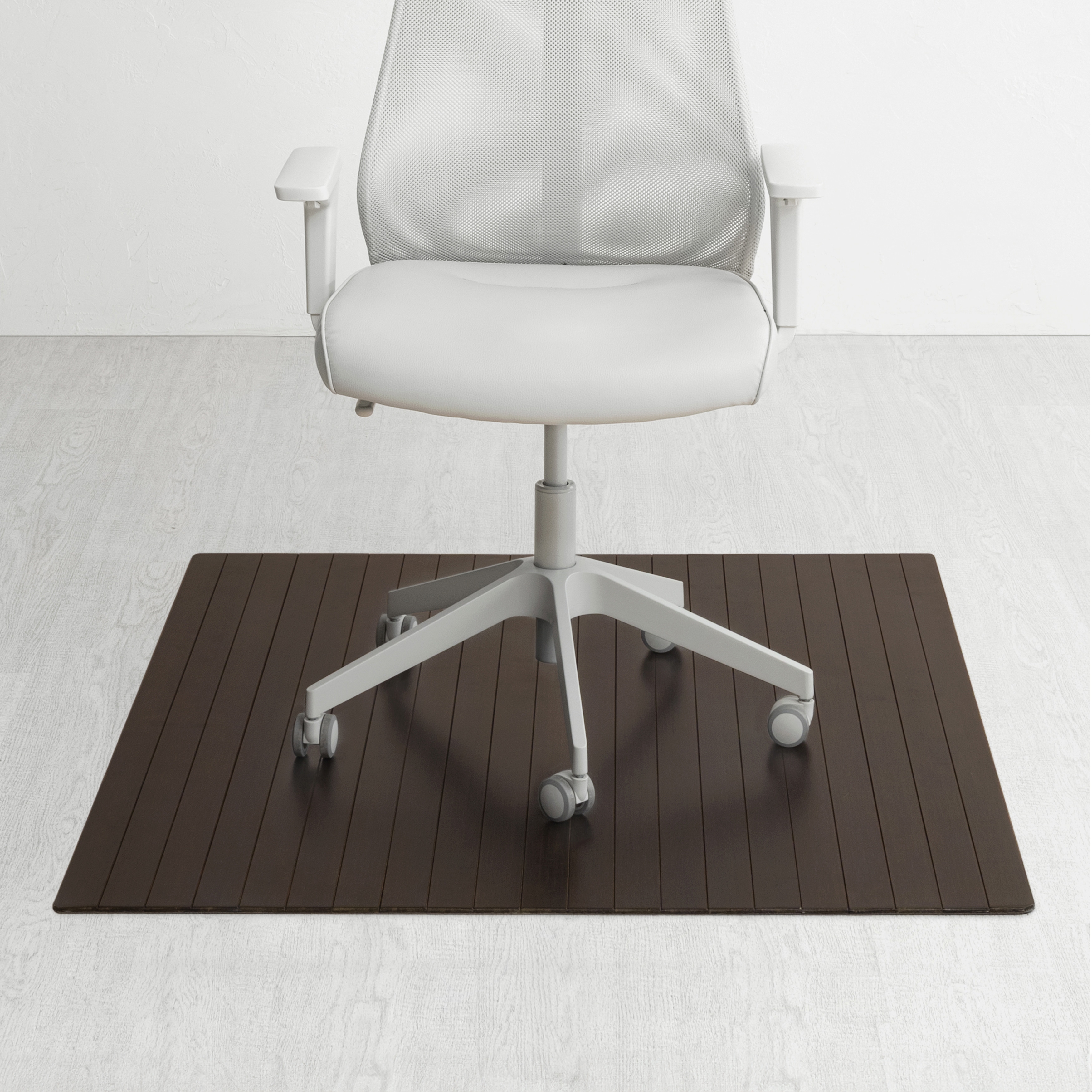 Jani Eco Bamboo Roll-up Rectangular Chair Mat - Durable,Eco-Friendly Chair Mat