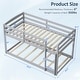 preview thumbnail 25 of 38, Costway Twin over Twin Low Bunk Bed with Guardrails Integrated Ladder - See Details