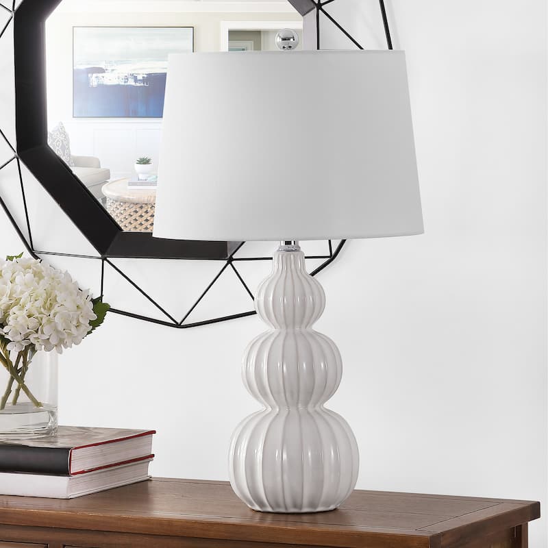 SAFAVIEH Lighting 25.5-inch Corina Ceramic Table Lamp - 15" x 15" x 25.5"