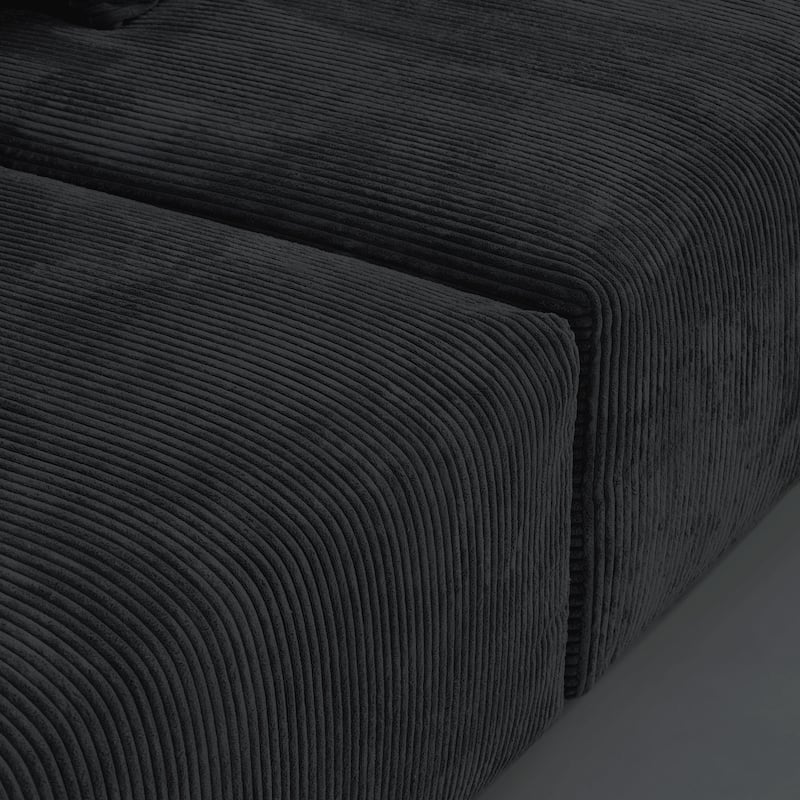 U-Shaped Luxurious Modular Sectional Couch with Chaise Ottoman