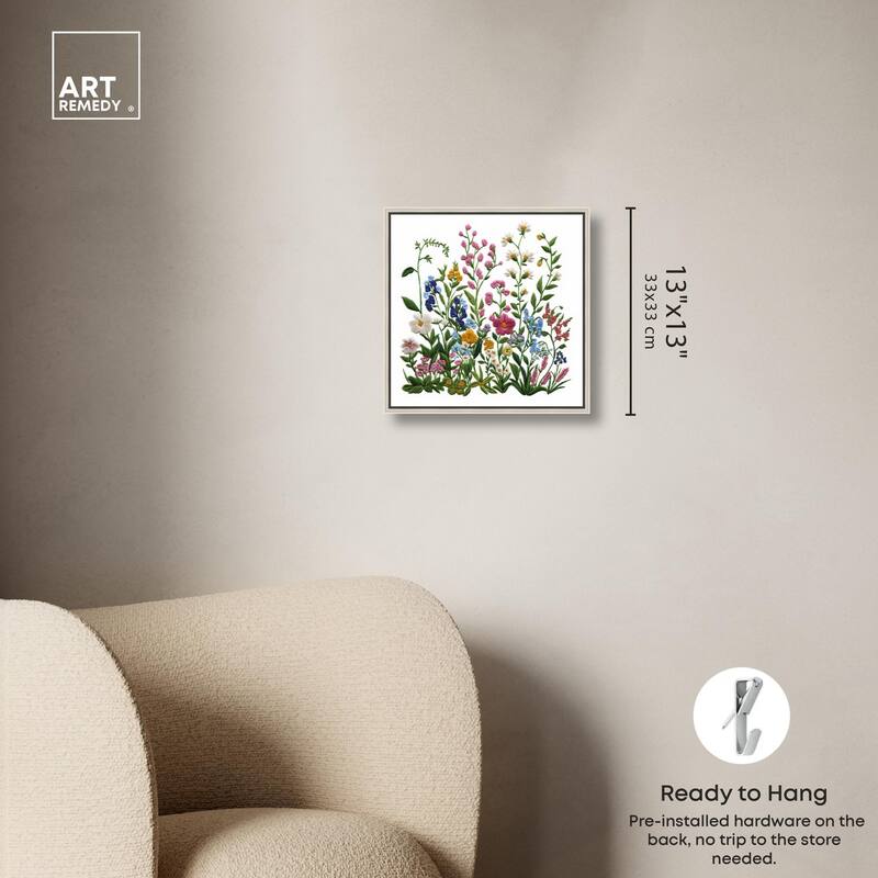 Wildflower Patch I Canvas by Art Remedy