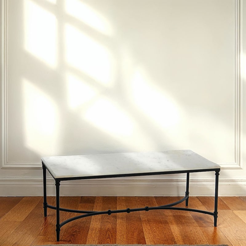 Libertine Genuine Marble and Metal Coffee Table