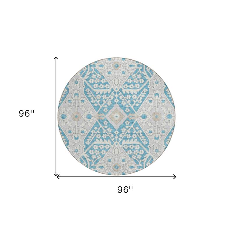 HomeRoots Floral Transitional Rectangle Outdoor Rug