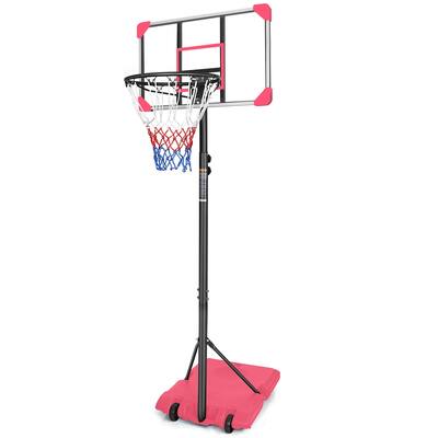 Portable Basketball Goal System with Stable Base and Wheels