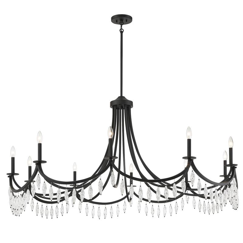 Savoy House 1-1805-10 Kameron 10 Light 60" Wide Crystal Chandelier