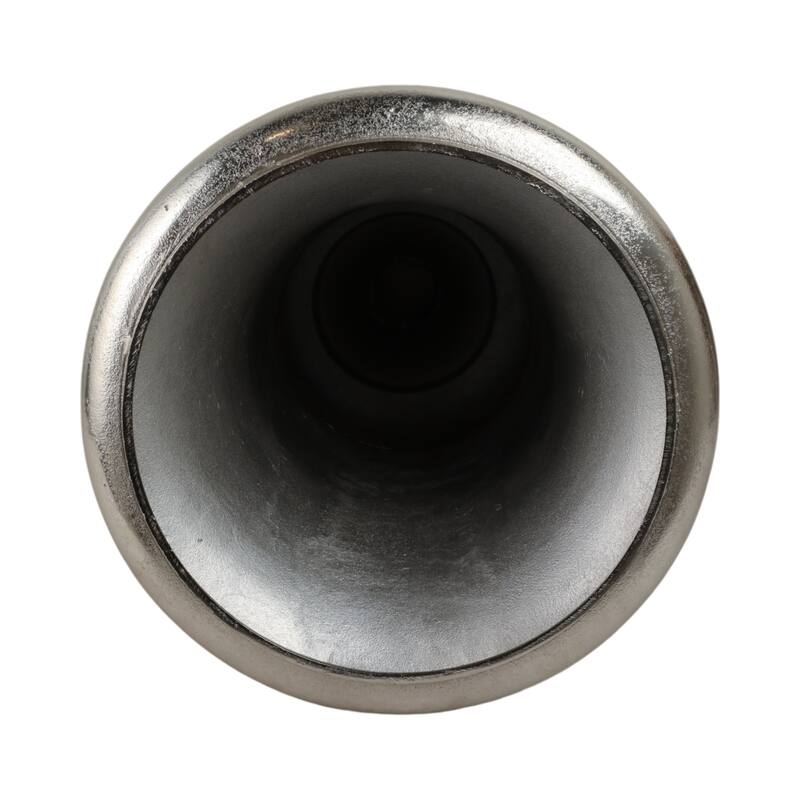 Aluminum Vase Flared Urn Design Tall Metallic Finish - 24" Silver