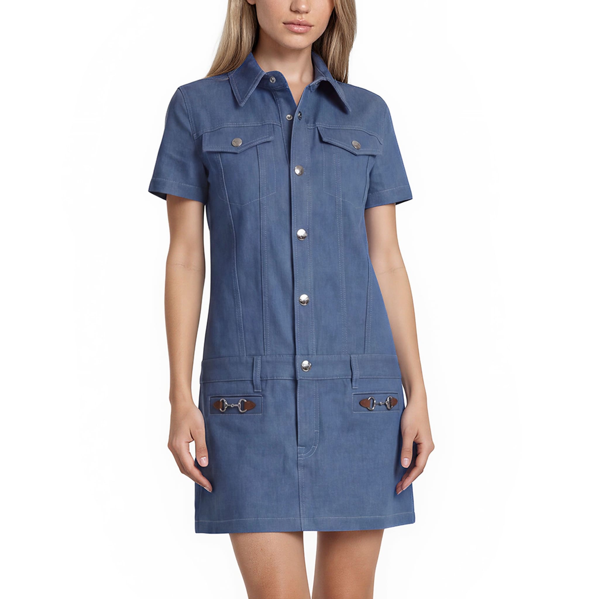 Gucci Denim Dress with Horsebit