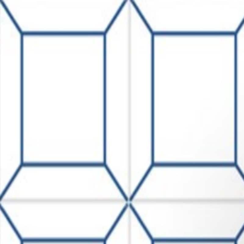 The Tile Life Frame 6x6 Blue Ceramic Wall Tile